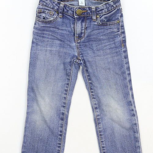 Gap Girls Blue Cotton Straight Jeans Size 3XL Regular Button