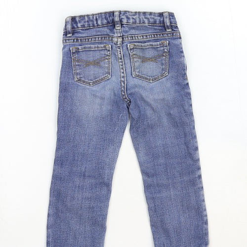Gap Girls Blue Cotton Straight Jeans Size 3XL Regular Button