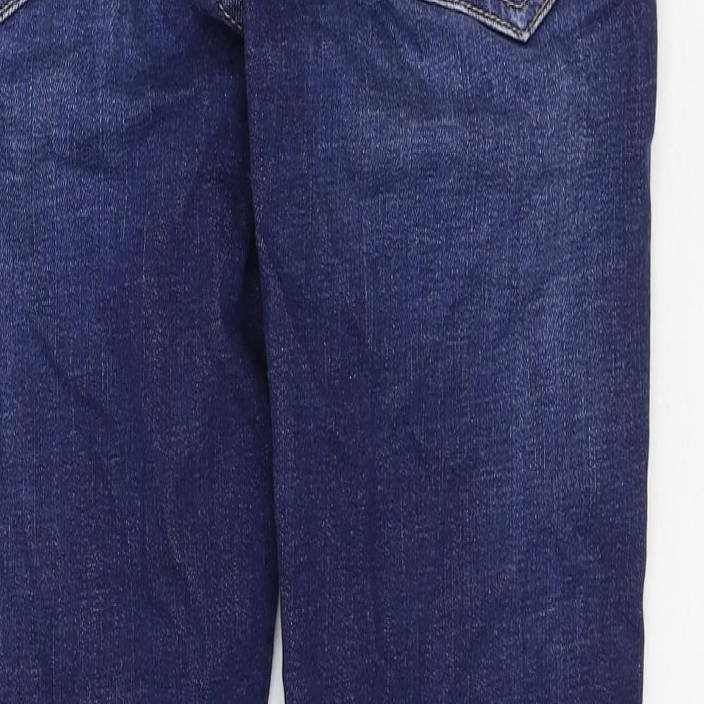 NEXT Boys Blue Cotton Straight Jeans Size 13 Years Regular Zip