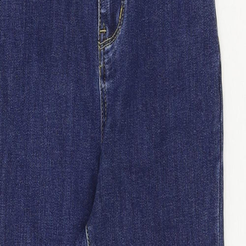 Benetton Womens Blue Cotton Skinny Jeans Size 26 in Regular Zip