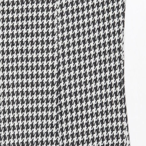AMARANTO Womens White Geometric Acrylic Pencil Dress Size 10 Square Neck Pullover