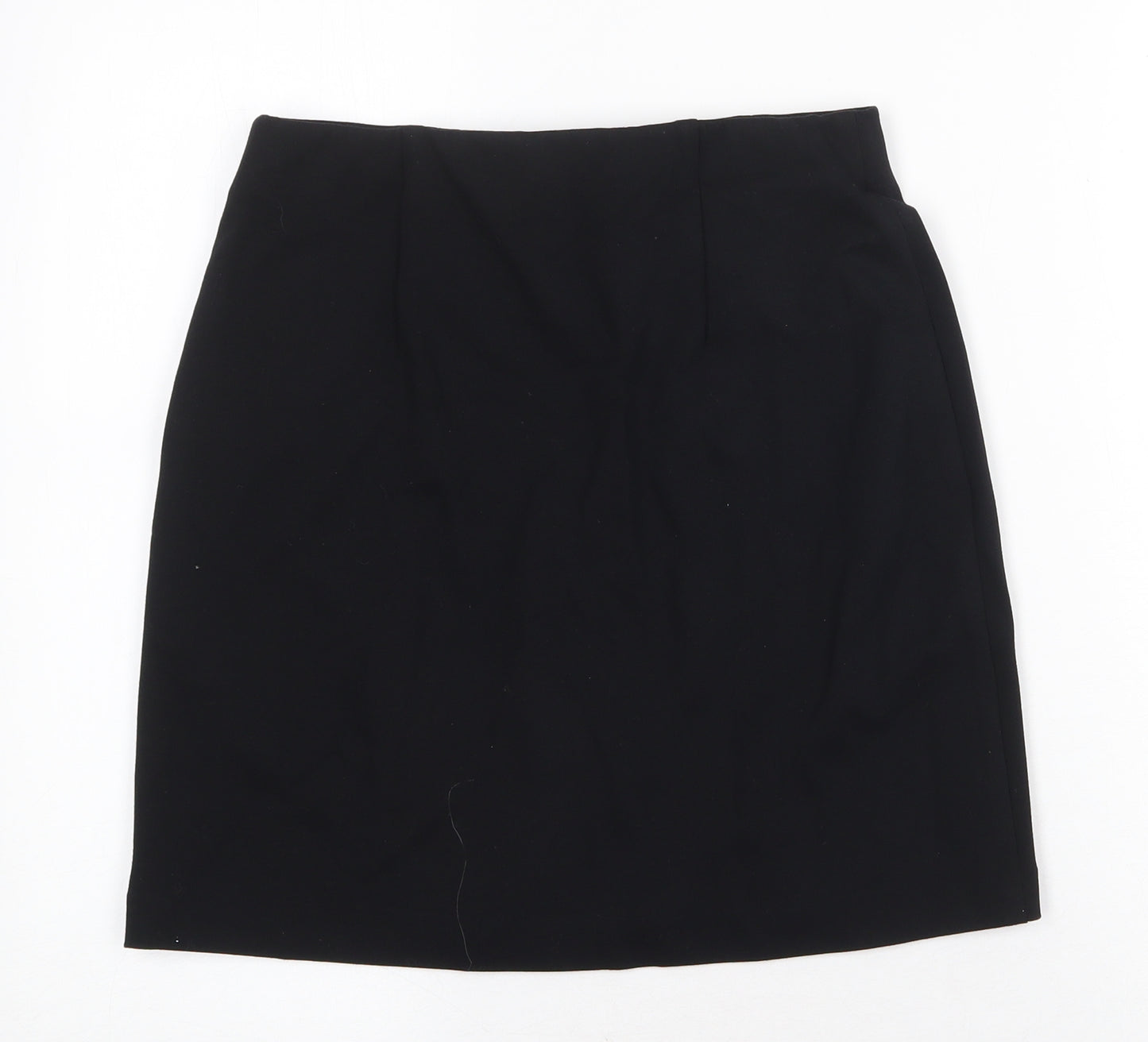 Marks and Spencer Womens Black Viscose Straight & Pencil Skirt Size 8