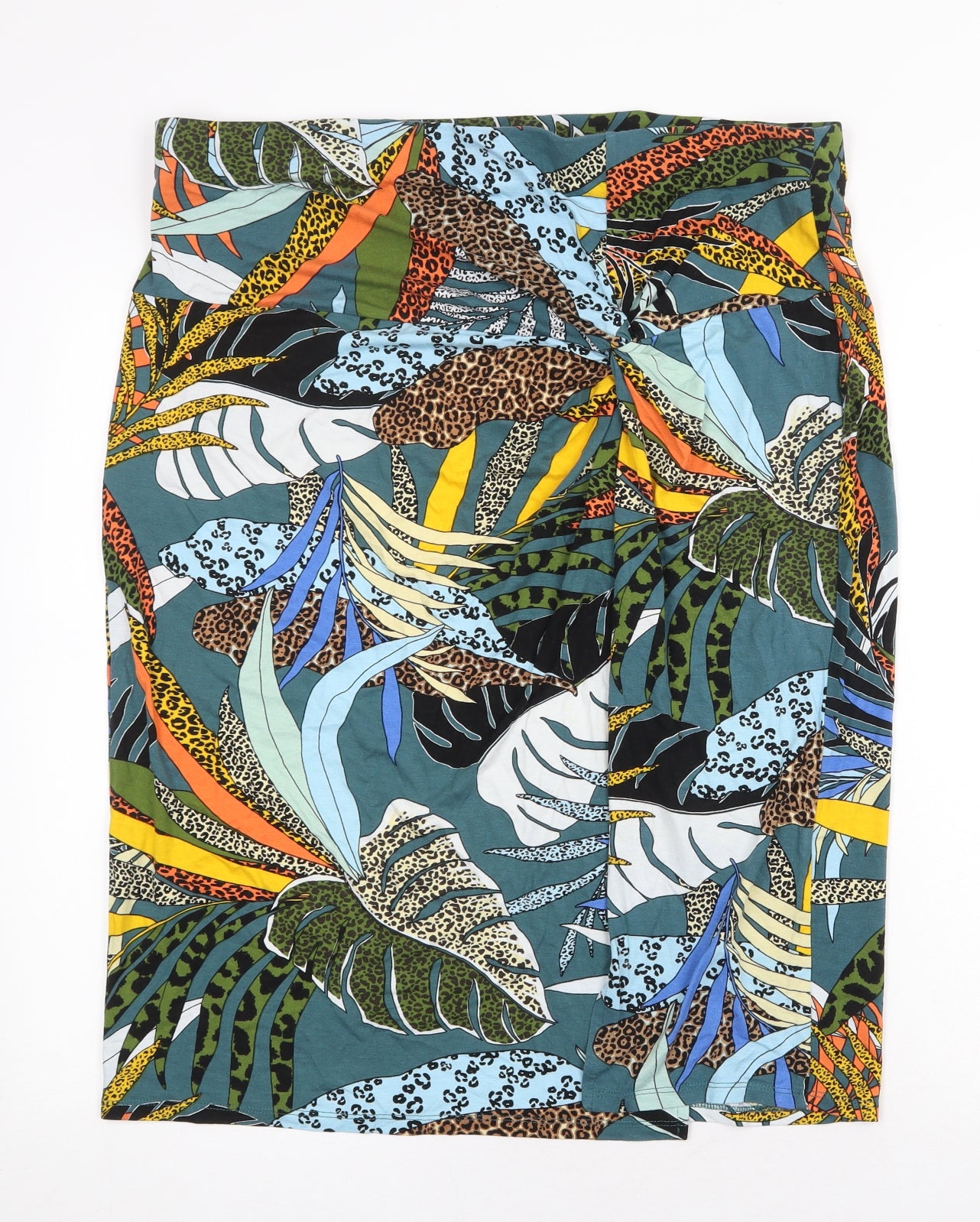 TU Womens Green Geometric Polyester Straight & Pencil Skirt Size 18