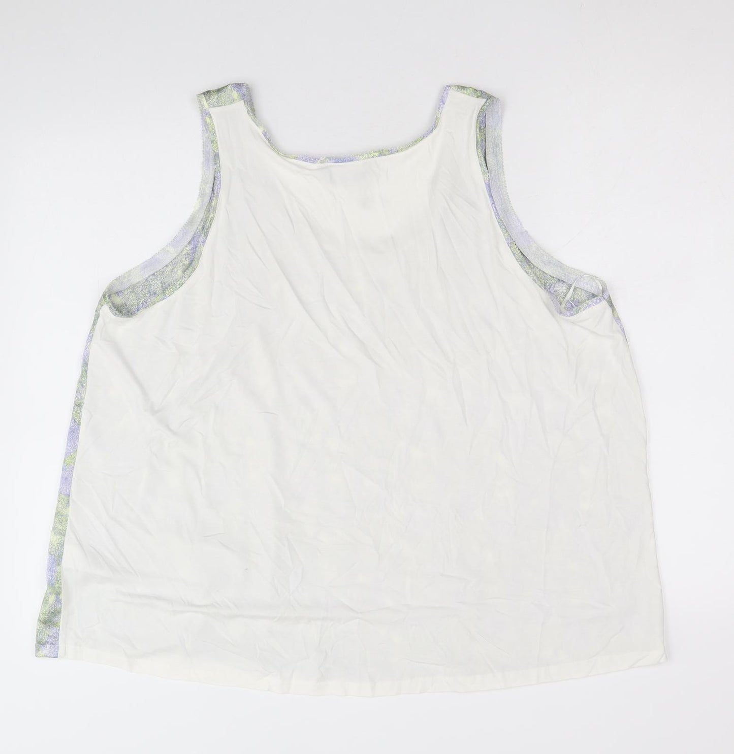 Marks and Spencer Womens Multicoloured Polyester Basic Tank Size 18 Scoop Neck
