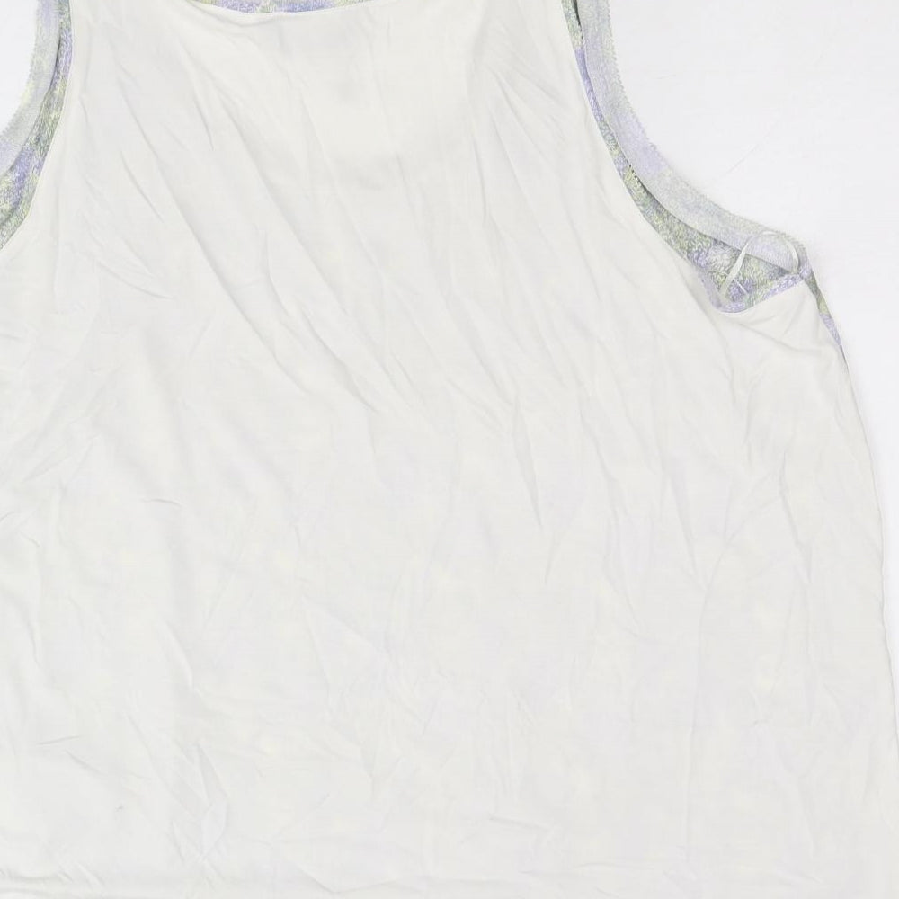 Marks and Spencer Womens Multicoloured Polyester Basic Tank Size 18 Scoop Neck