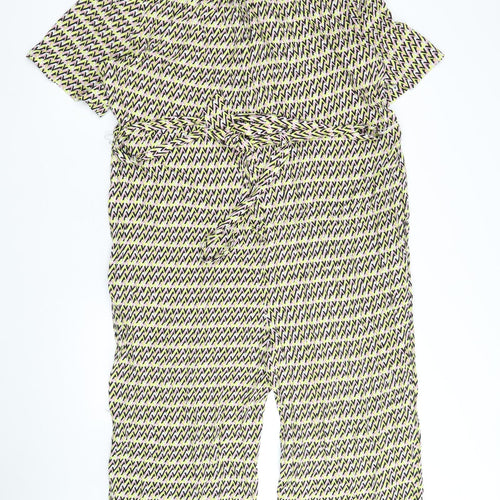 Autograph Womens Multicoloured Geometric Polyester Jumpsuit One-Piece Size 18 Pullover