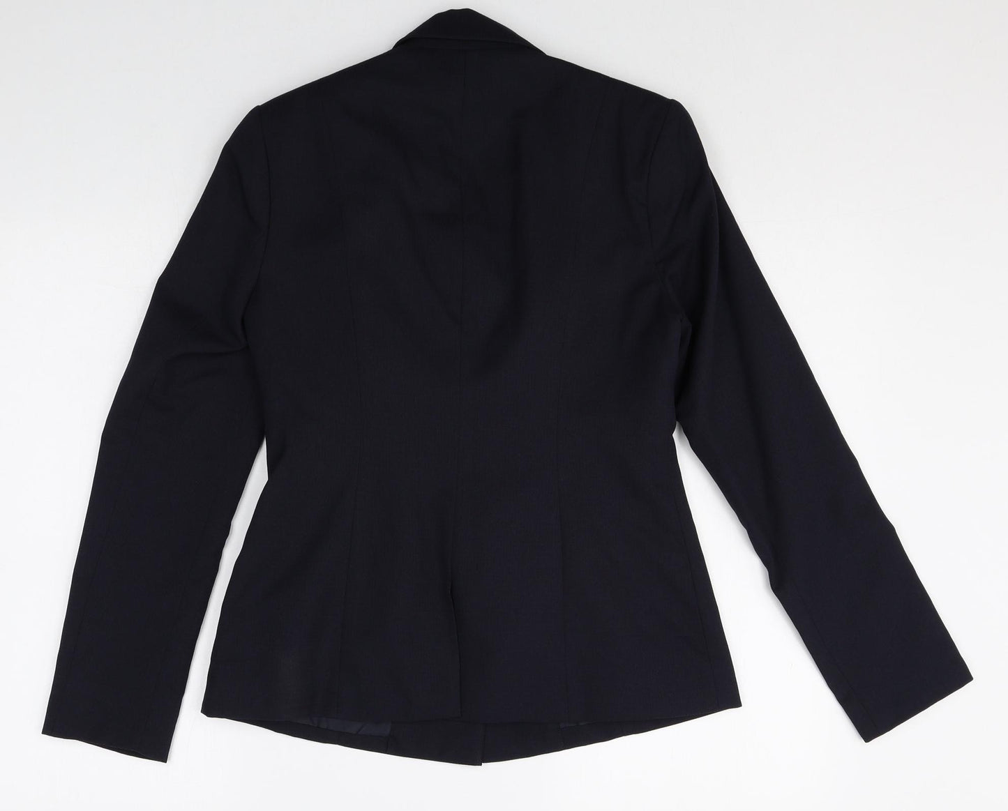 Papaya Womens Black Polyacrylate Fibre Jacket Blazer Size 8