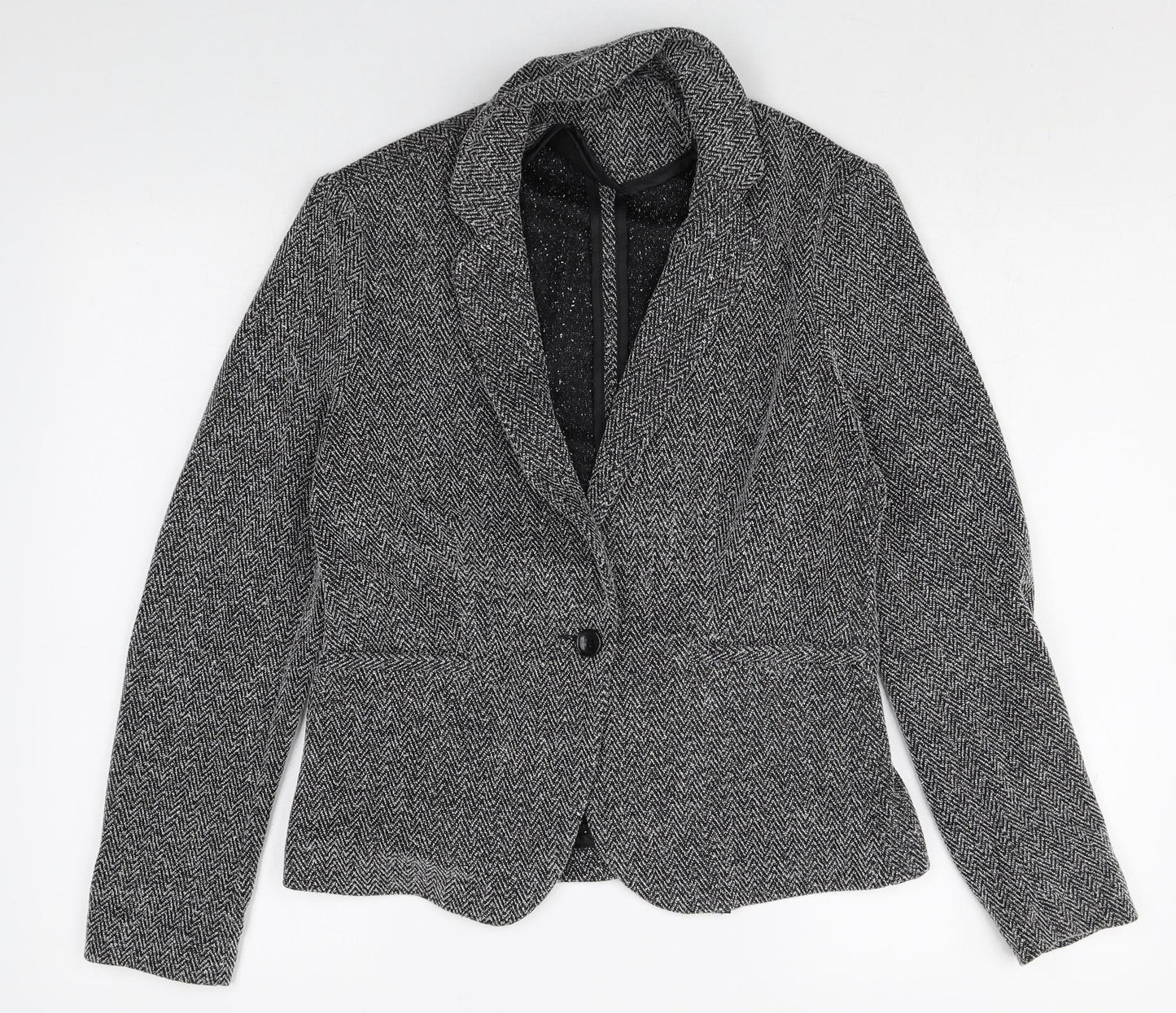 New Look Womens Green Polyester Jacket Blazer Size 10
