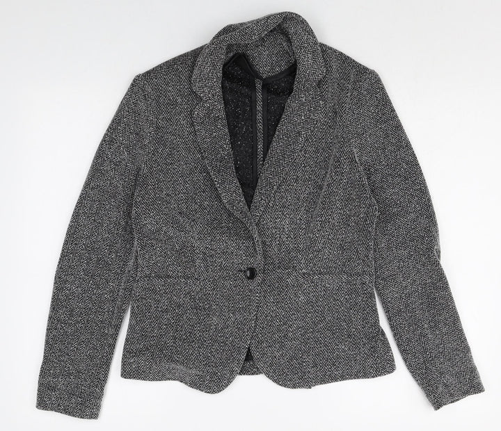 New Look Womens Green Polyester Jacket Blazer Size 10