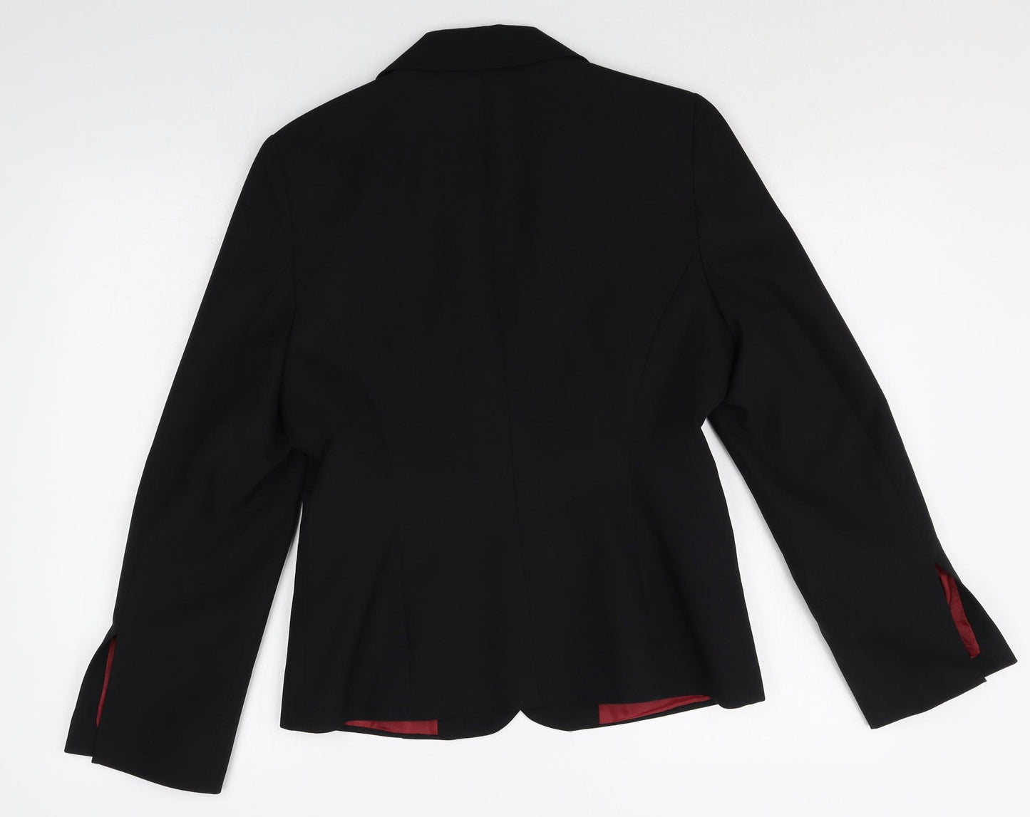 Select Womens Black Polyester Jacket Blazer Size 10