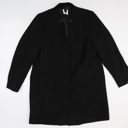 H&M Womens Beige Polyester Jacket Blazer Size 14