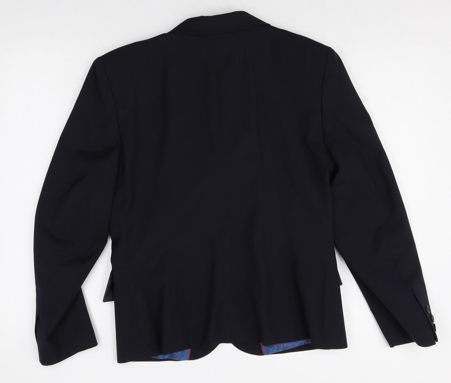 Wardrobe Womens Black Polyester Jacket Blazer Size 12
