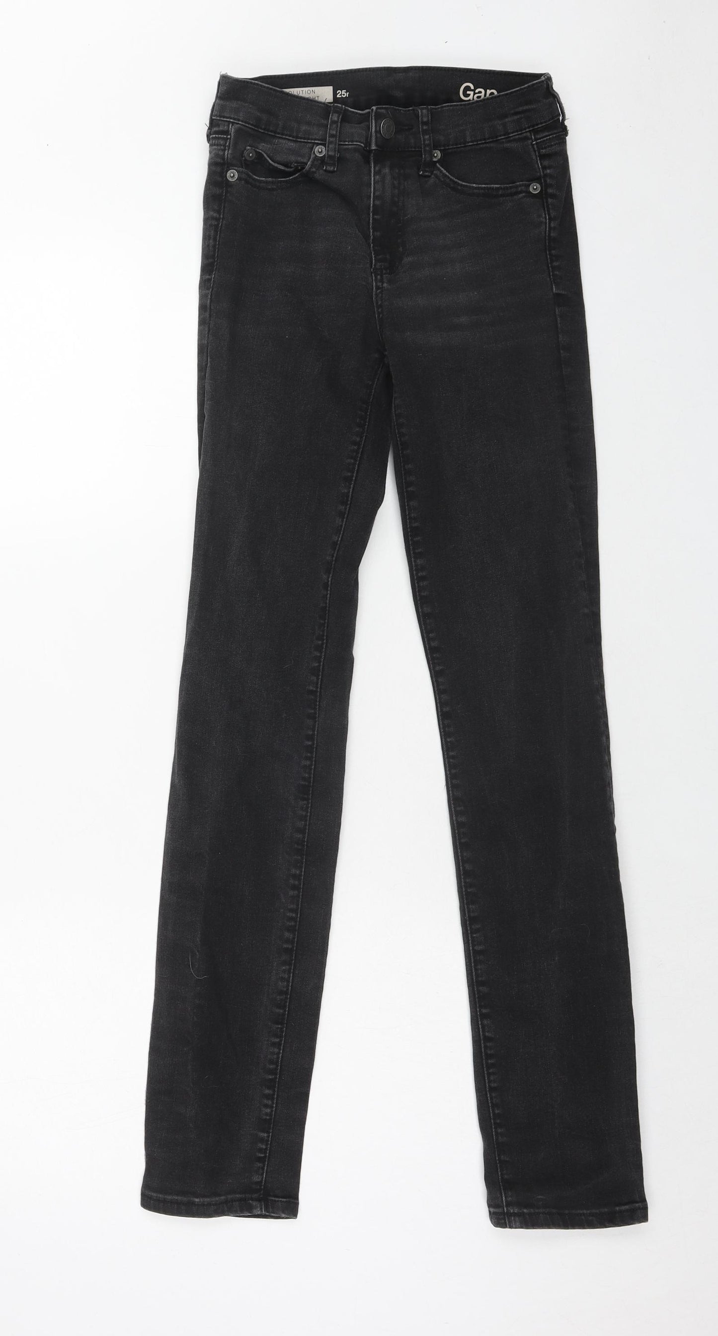 Gap Womens Blue Cotton Straight Jeans Size 25 in Regular Zip
