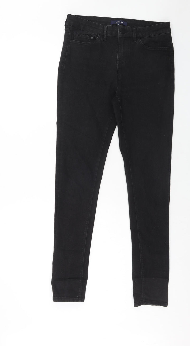 Waven Womens Blue Cotton Skinny Jeans Size 10 Regular Zip