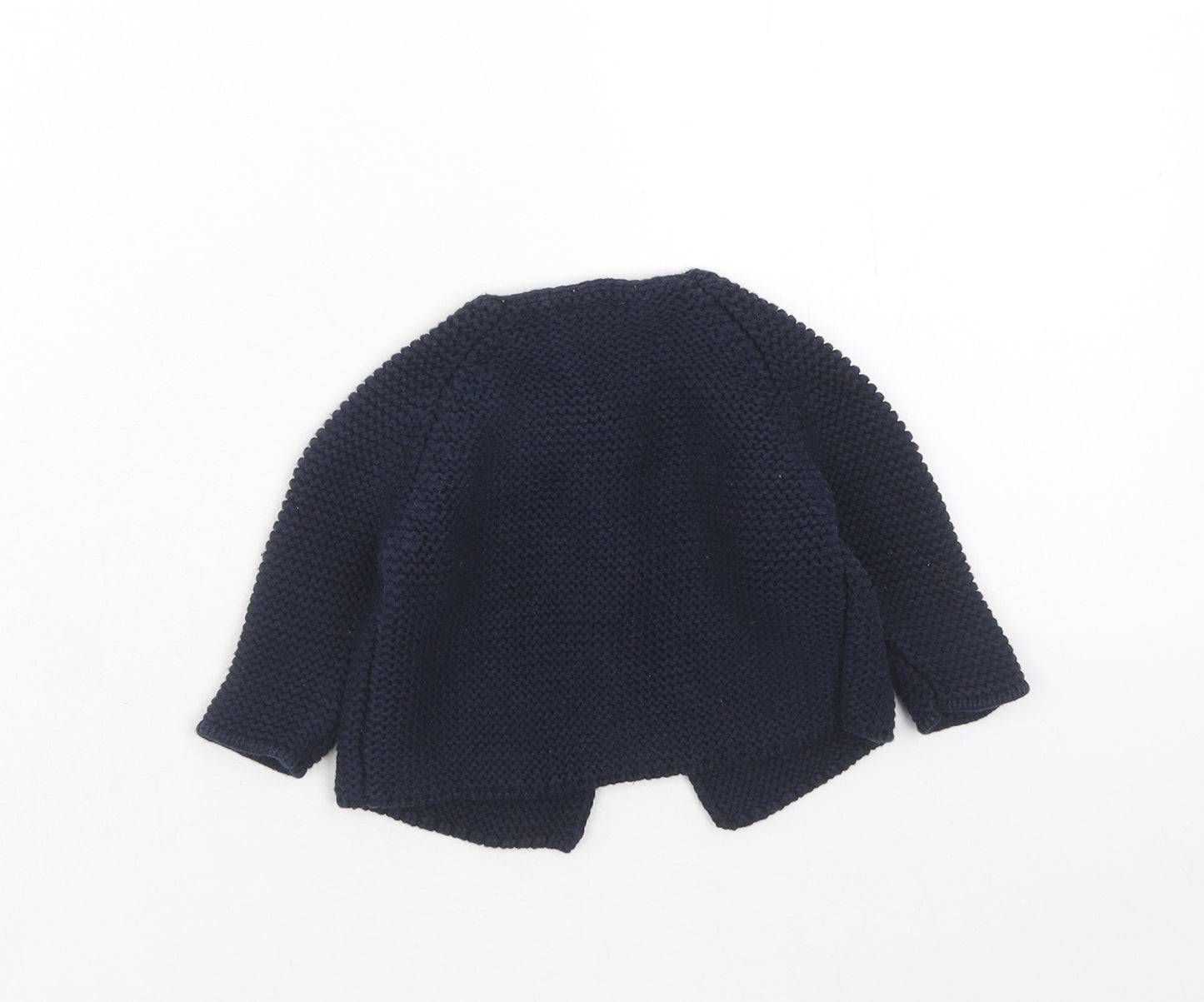 NEXT Baby Blue Cotton Cardigan Jumper Size 0-3 Months Button
