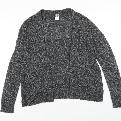 Vera Moda Womens Grey V-Neck Cotton Cardigan Jumper Size S