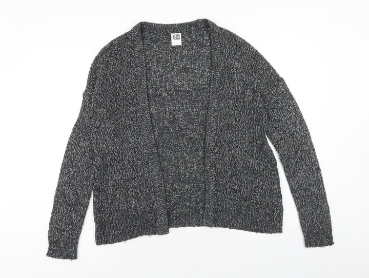 Vera Moda Womens Grey V-Neck Cotton Cardigan Jumper Size S