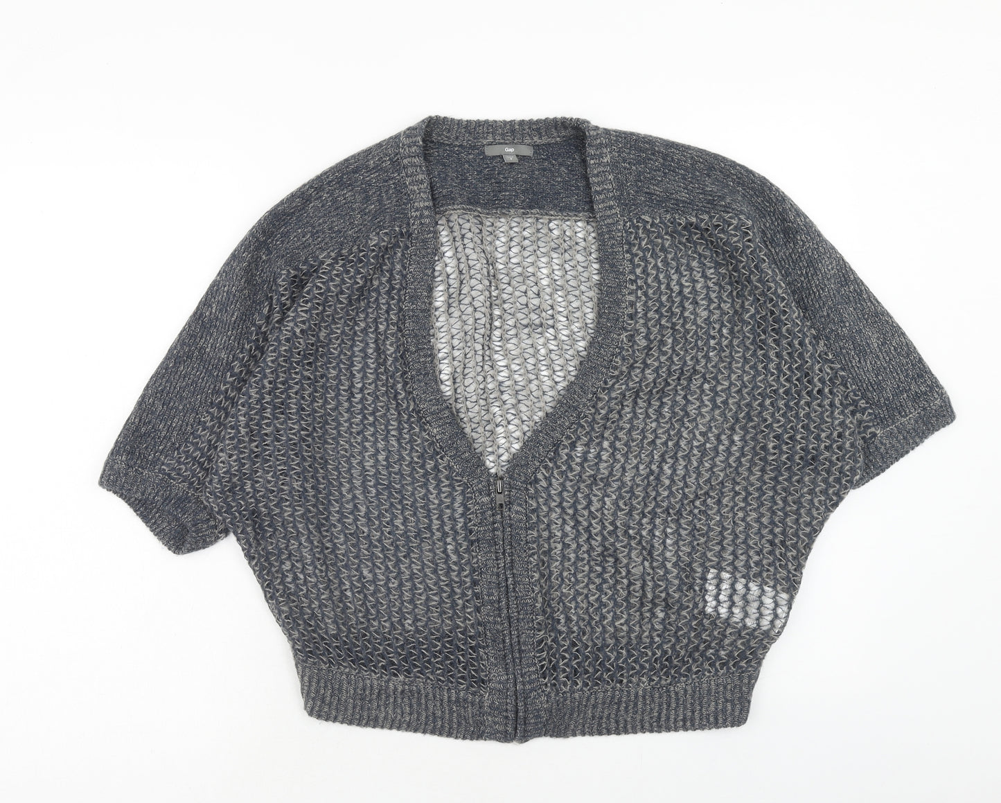 Gap Womens Blue V-Neck Acrylic Cardigan Jumper Size S