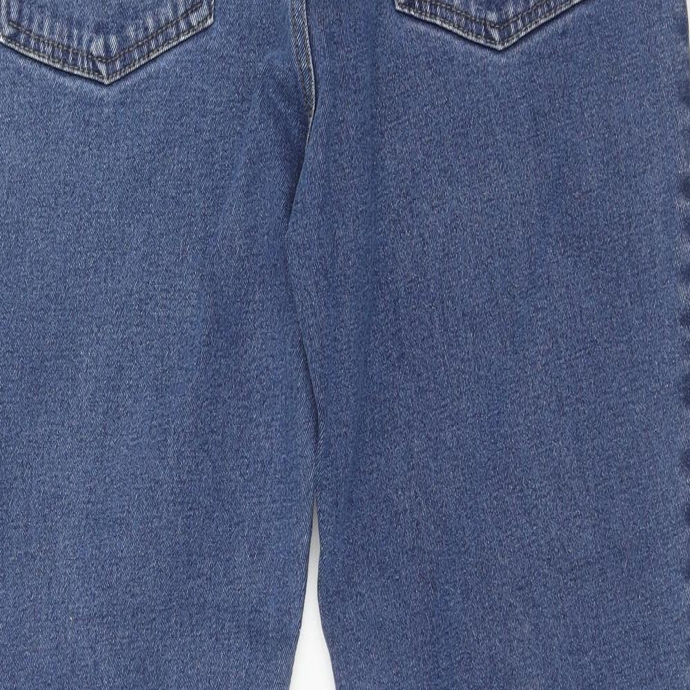 Union Blues Mens Blue Cotton Straight Jeans Size 36 in Regular Zip