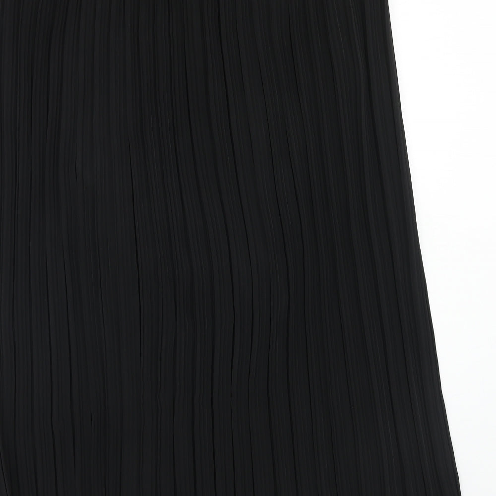 Preworn Womens Blue Polyamide Pleated Skirt Size 26