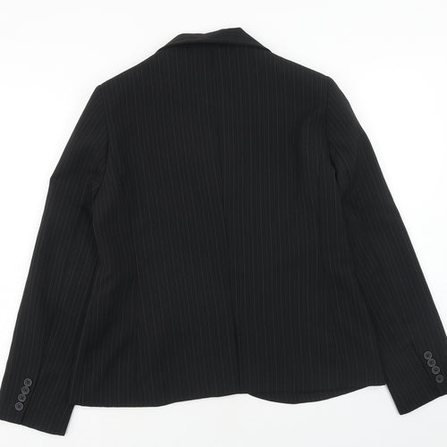 Atmosphere Womens Blue Striped Jacket Blazer Size 16 Button