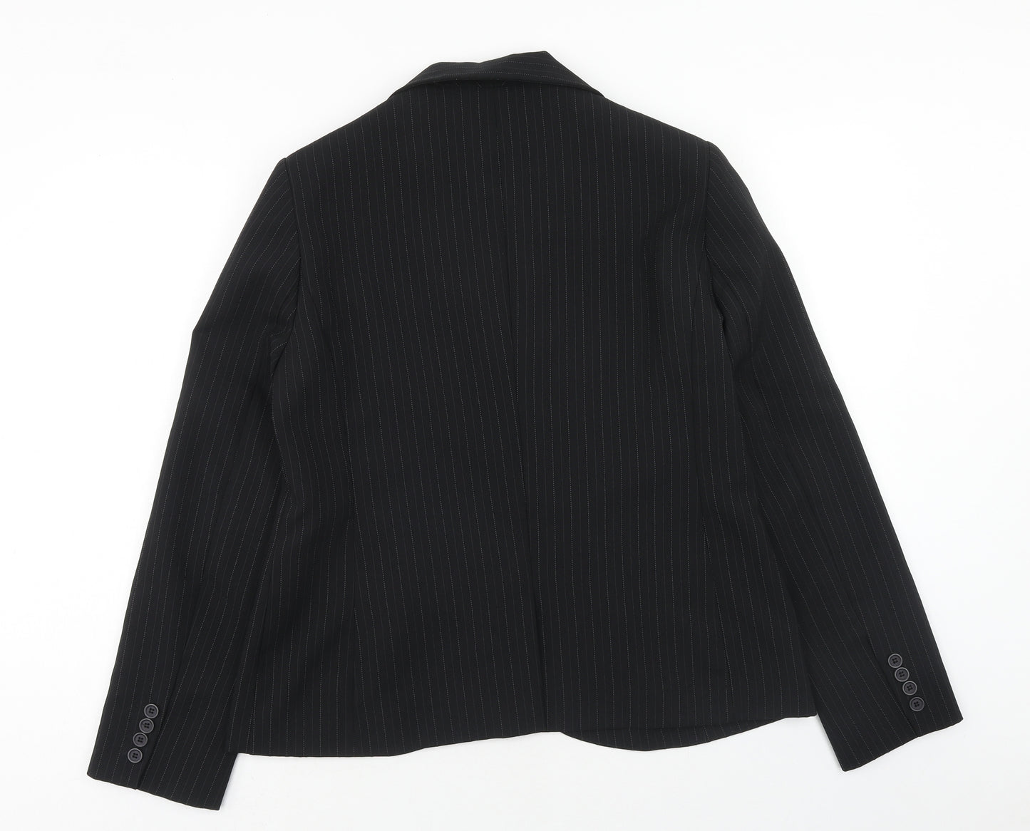 Atmosphere Womens Blue Striped Jacket Blazer Size 16 Button