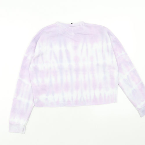 New Look Girls Purple Cotton Pullover Sweatshirt Size 12-13 Years Pullover - Better Days are Coming