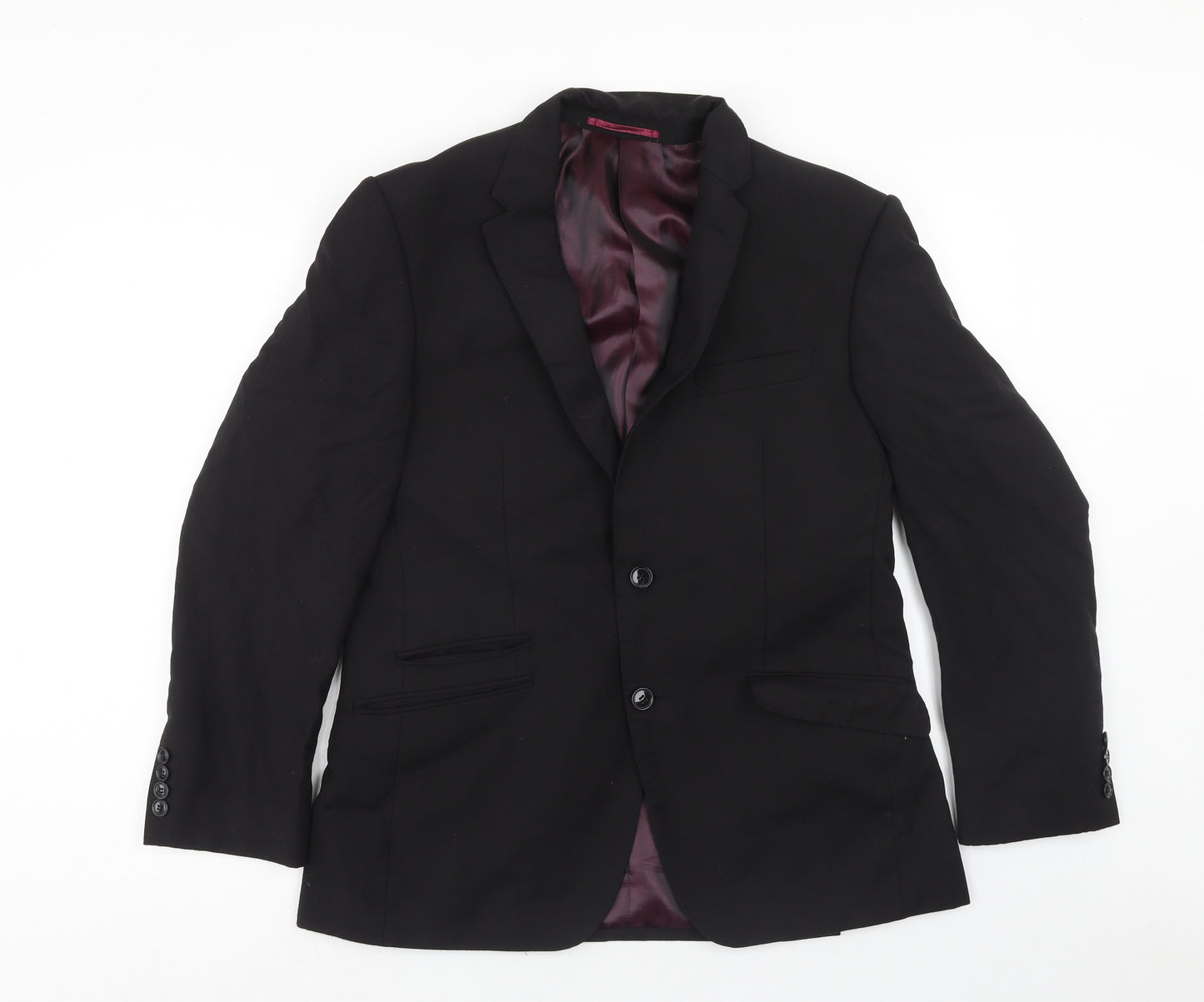 Autograph Mens Blue Wool Jacket Suit Jacket Size 40 Regular