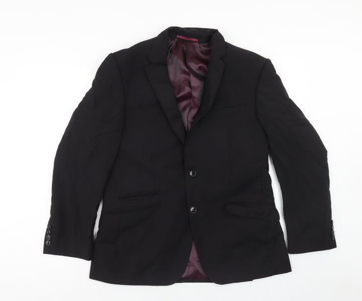 Autograph Mens Blue Wool Jacket Suit Jacket Size 40 Regular