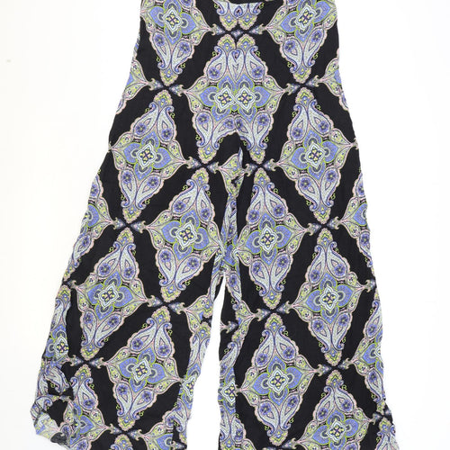 Red Herring Womens Multicoloured Geometric Viscose Trousers Size 36 in Regular Zip