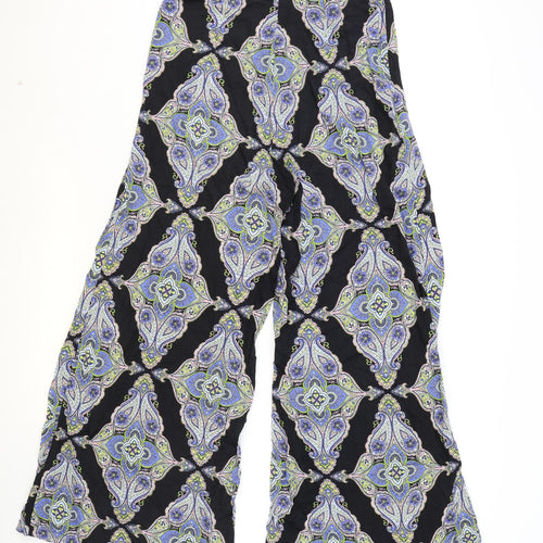 Red Herring Womens Multicoloured Geometric Viscose Trousers Size 36 in Regular Zip