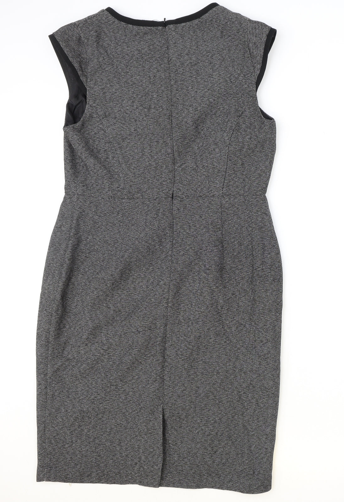 TU Womens Grey Polyester A-Line Size 14 V-Neck Zip