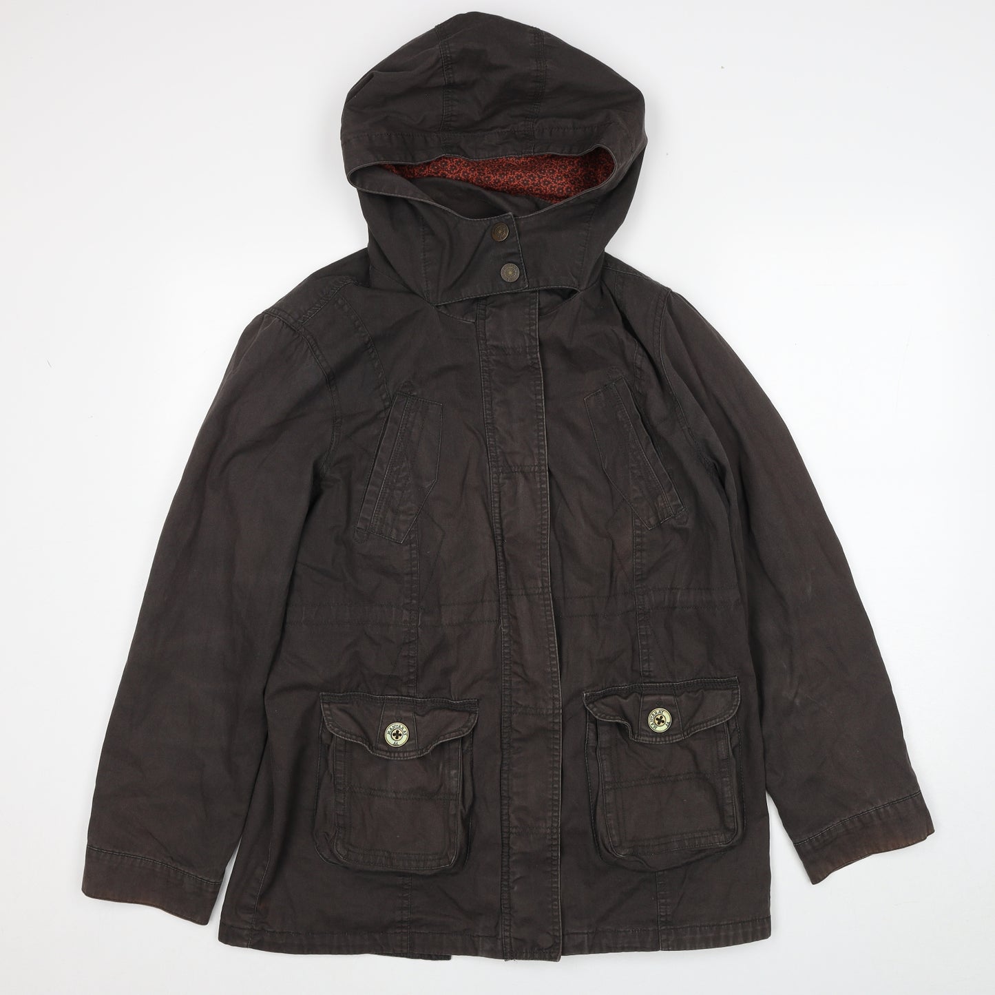 MANTARAY PRODUCTS Womens Brown Jacket Size 14 Zip