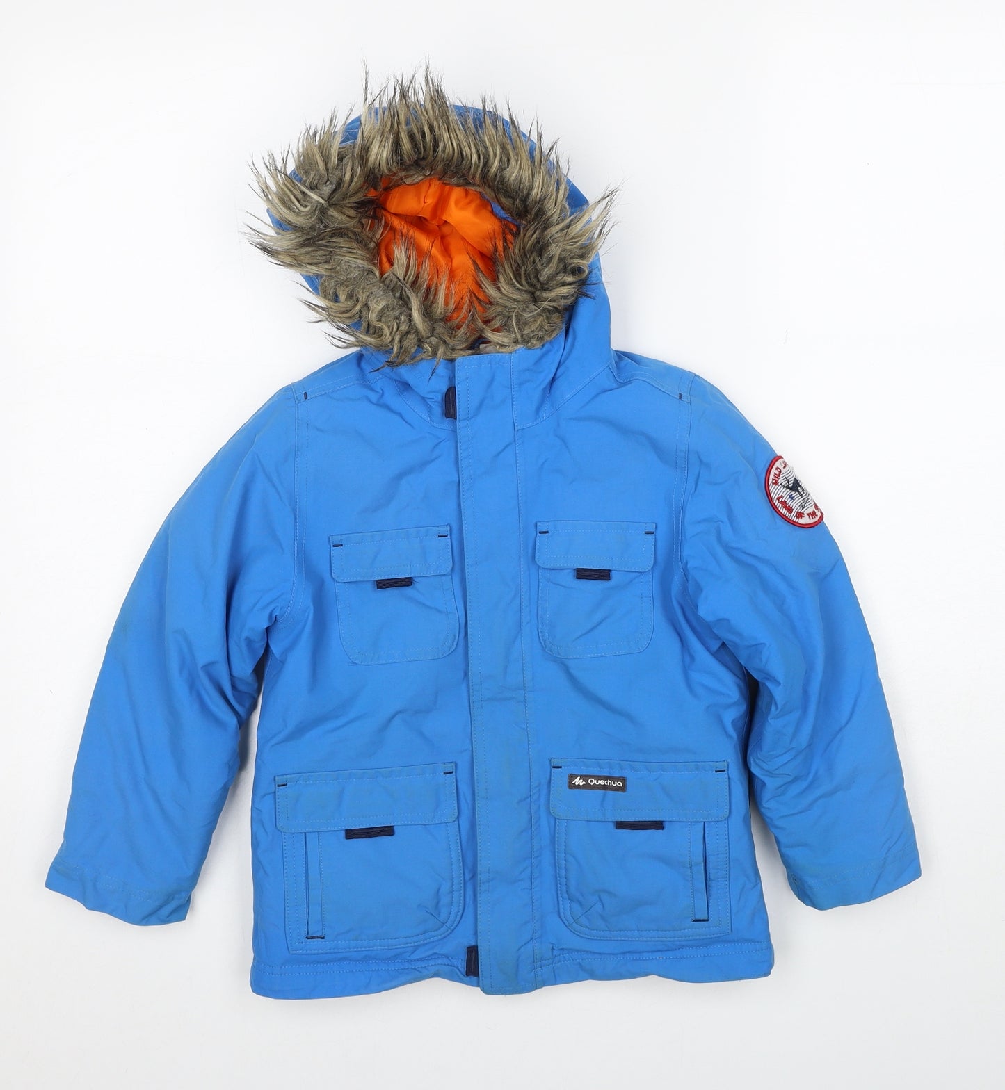 Quechua Boys Blue Jacket Size 5-6 Years Zip