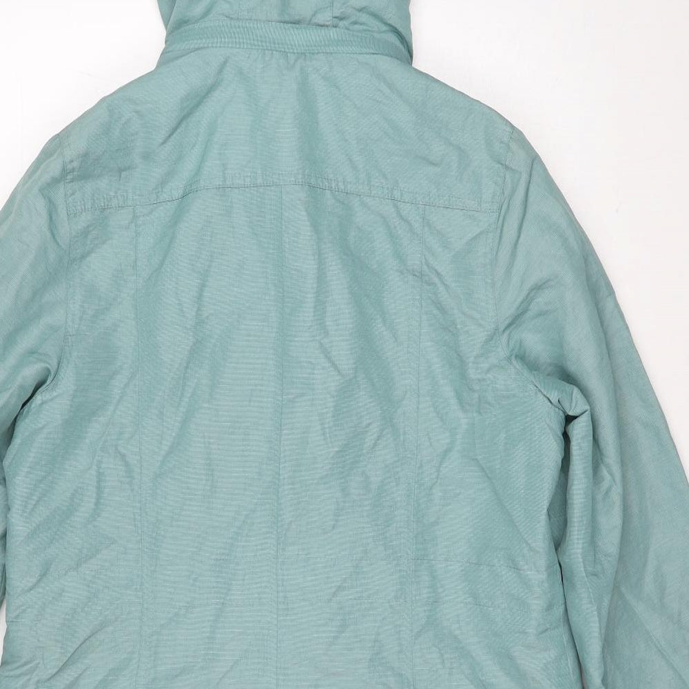 Per Una Womens Blue Parka Jacket Size 16 Zip