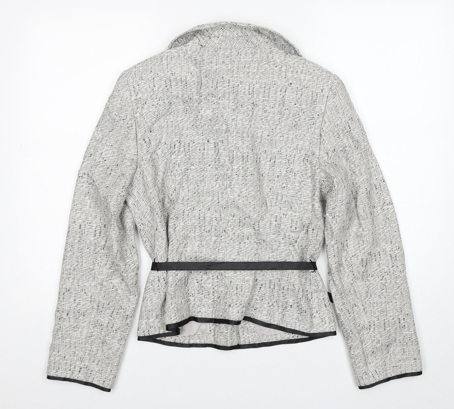 Wallis Womens Grey Jacket Size 10 Button