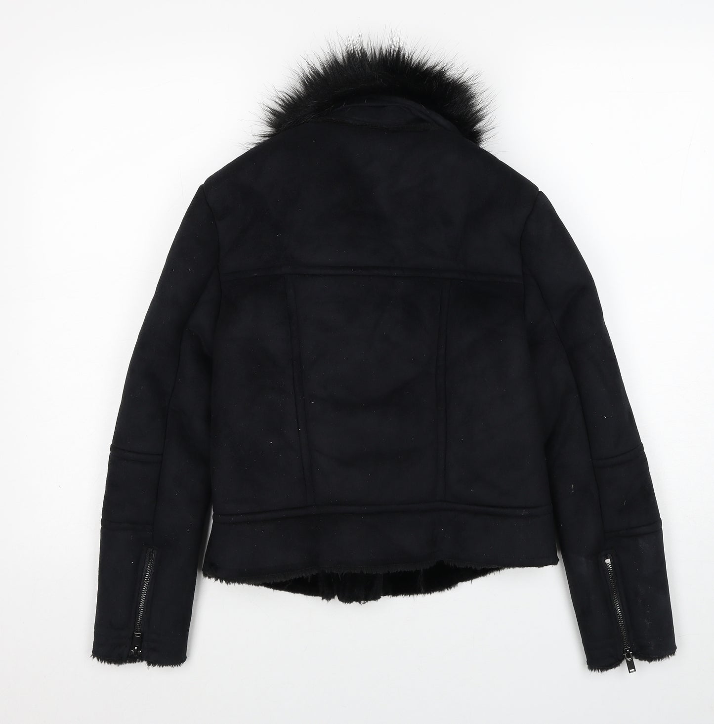 New Look Womens Black Jacket Size 8 Zip