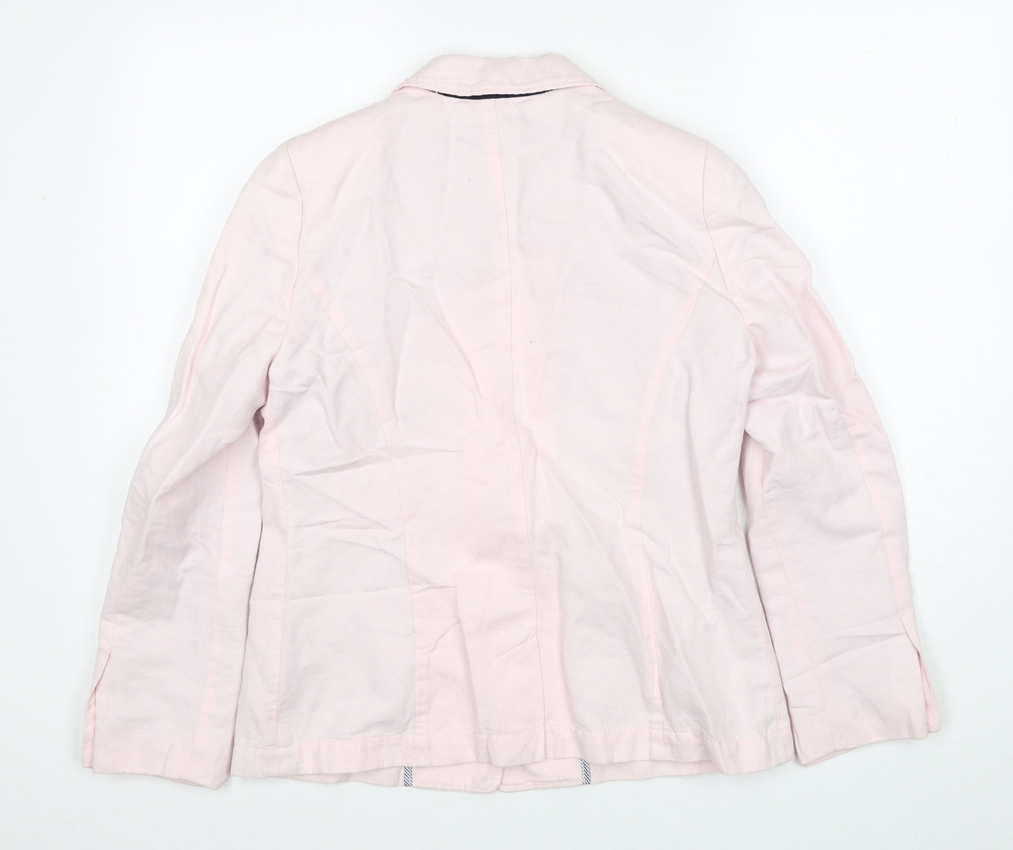 Crew Clothing Womens Pink Jacket Blazer Size 12 Button