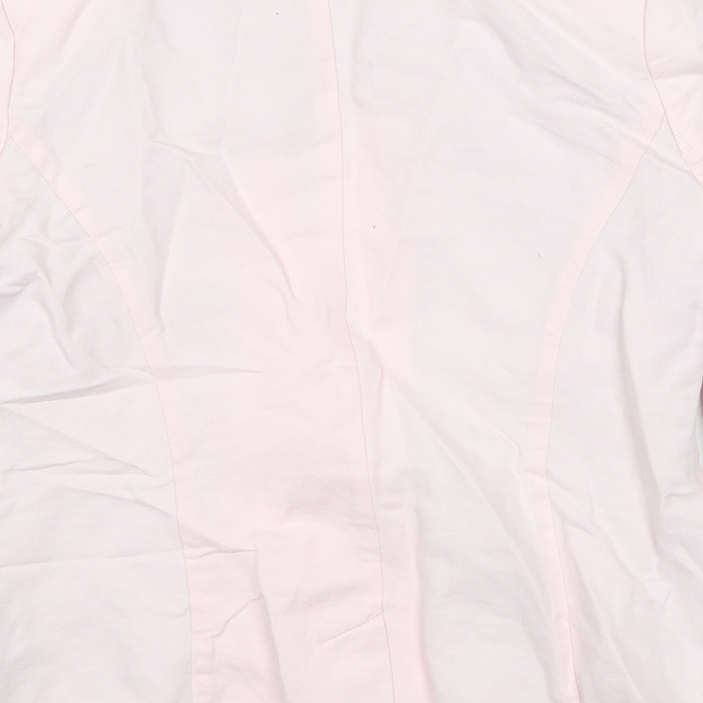 Crew Clothing Womens Pink Jacket Blazer Size 12 Button