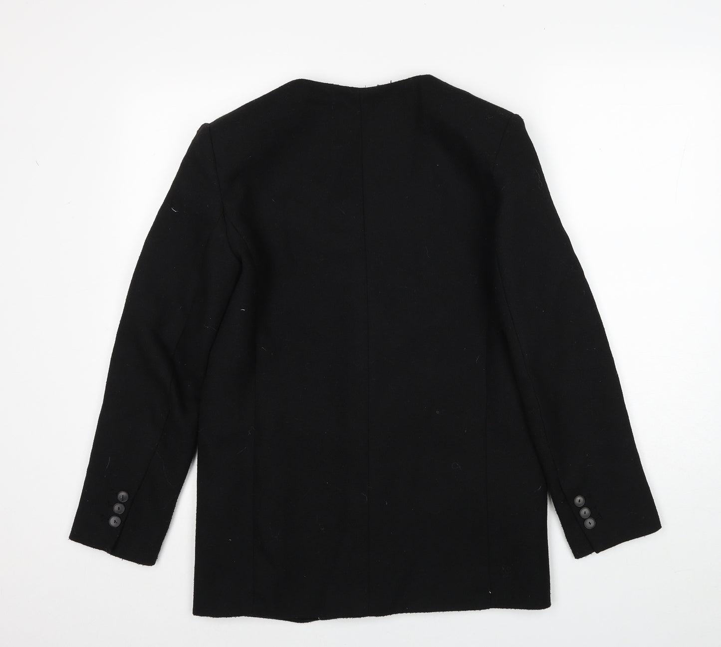 Mango Womens Black Jacket Blazer Size XS Button