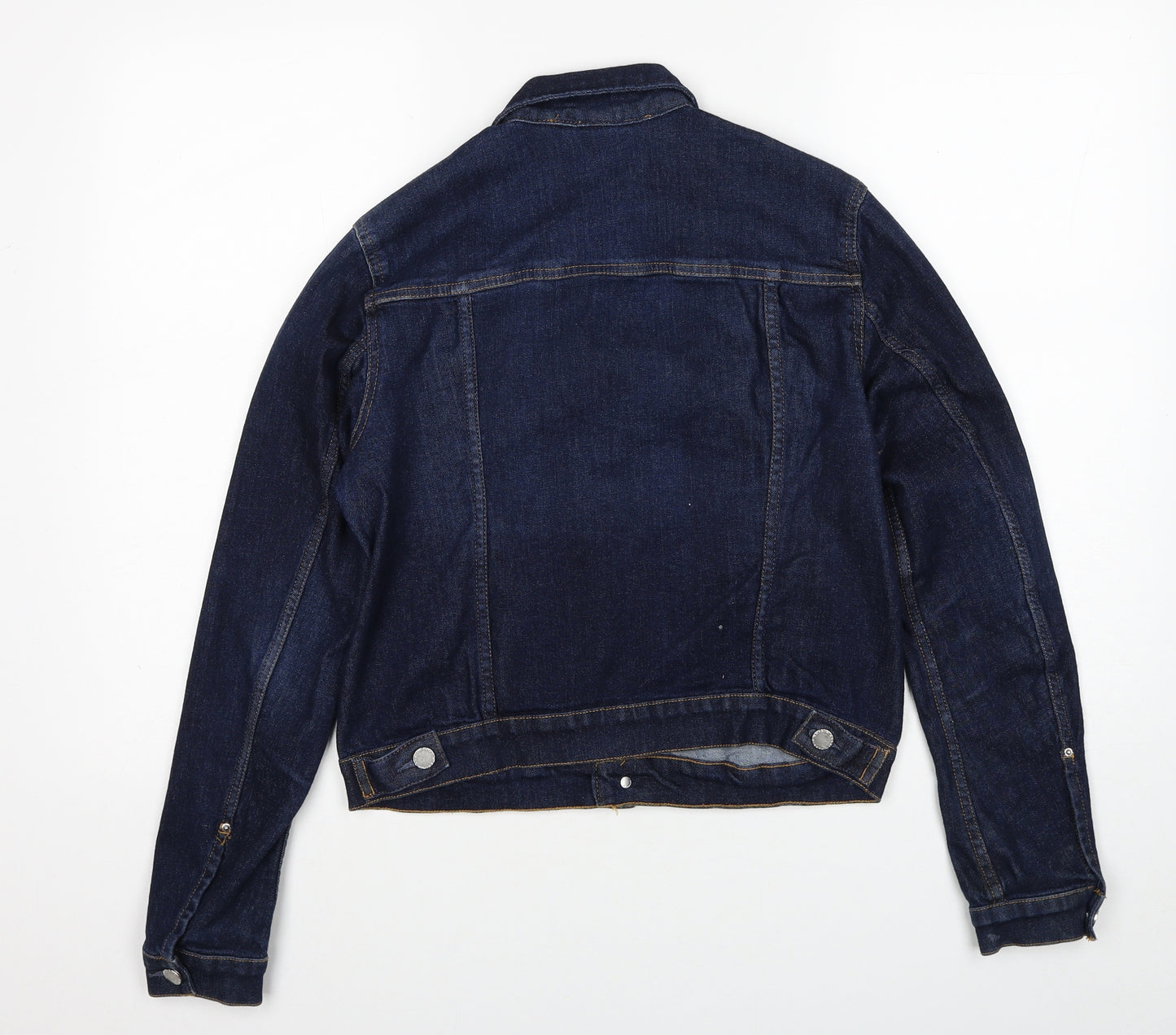 H&M Womens Blue Jacket Size 12 Button