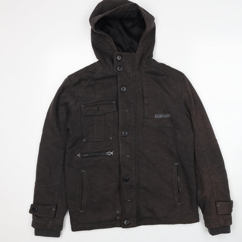 NEXT Mens Brown Anorak Coat Size S Zip