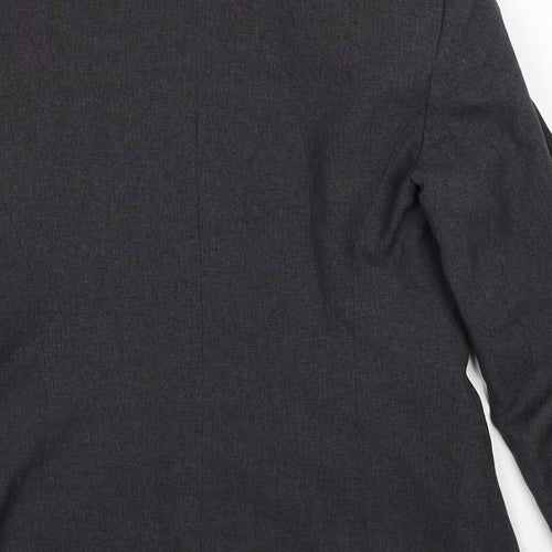 New Look Womens Grey Jacket Blazer Size 12 Button