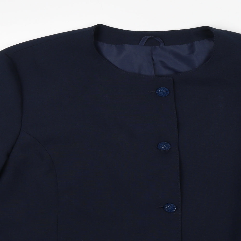 Debenhams Womens Blue Jacket Size 20 Button