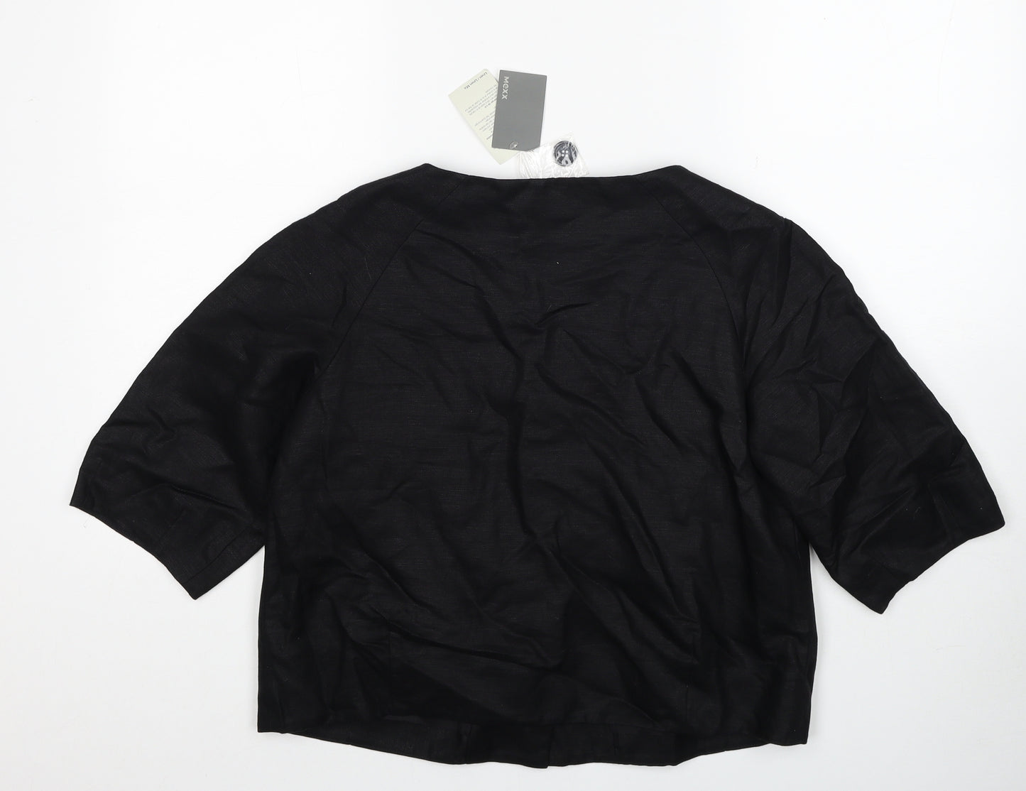 Mexx Womens Black Jacket Size 12 Button