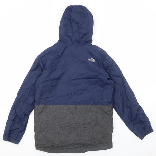 The North Face Boys Blue Windbreaker Jacket Size XL Zip