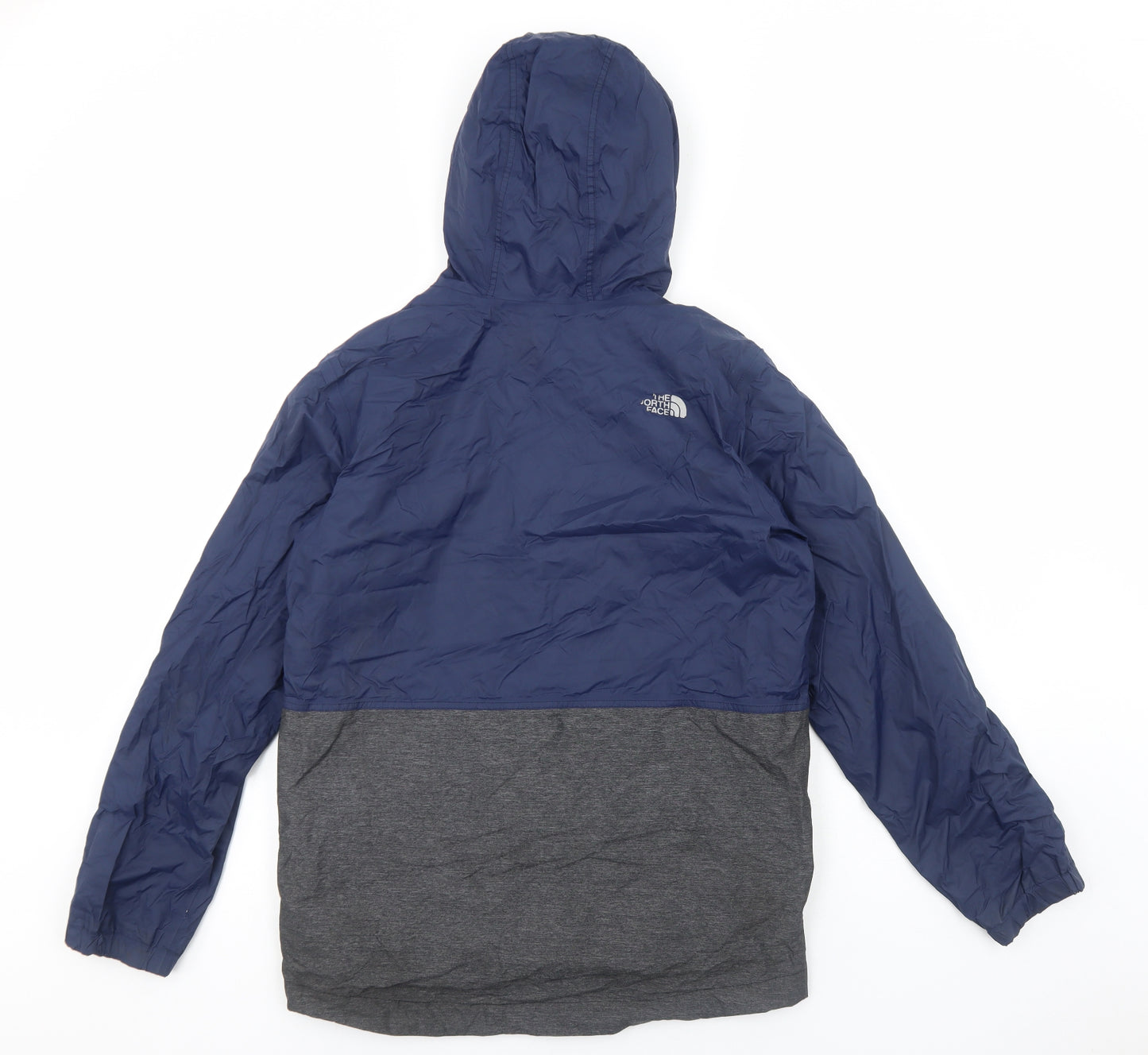 The North Face Boys Blue Windbreaker Jacket Size XL Zip