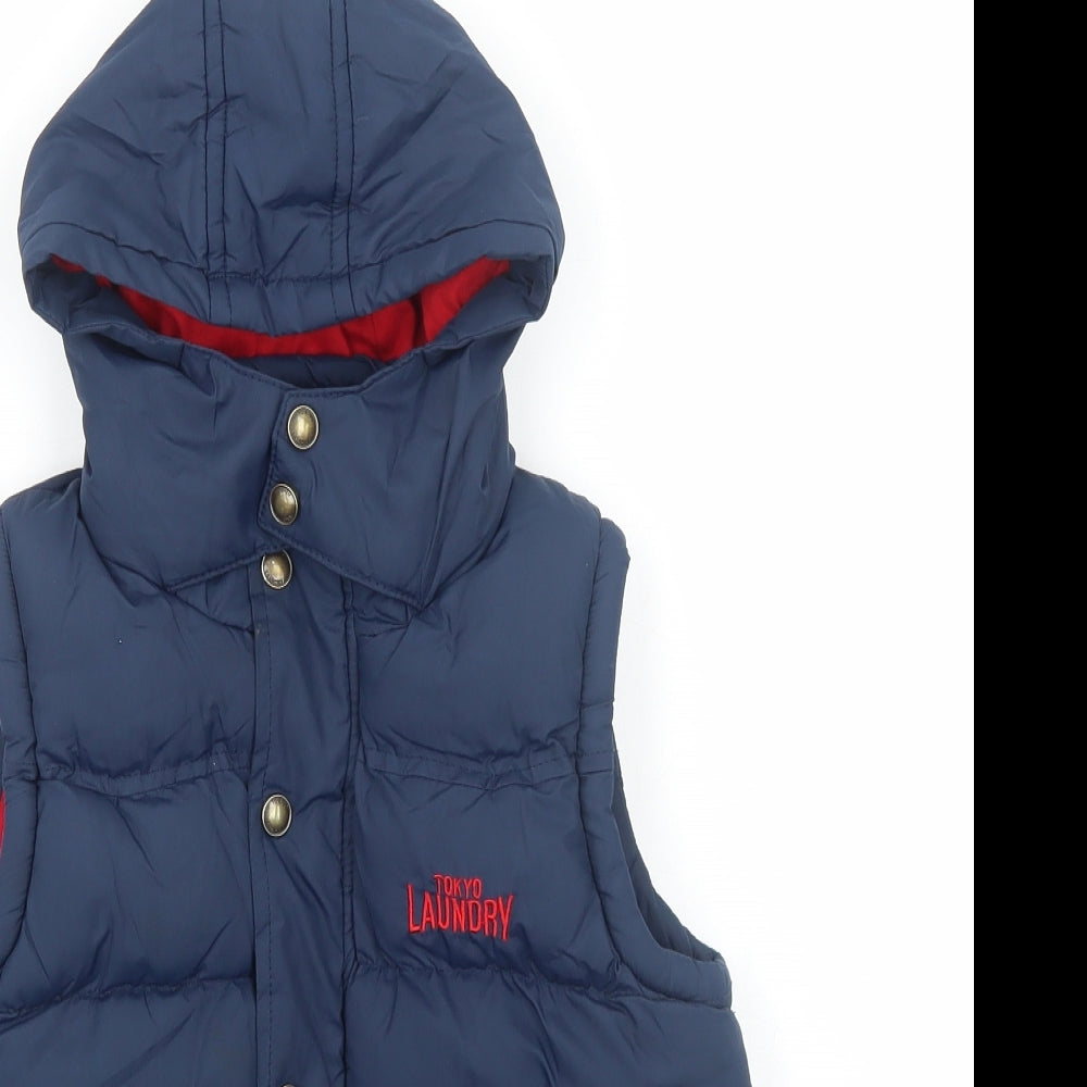 Tokoyo Laundry Boys Blue Gilet Jacket Size 5-6 Years Zip