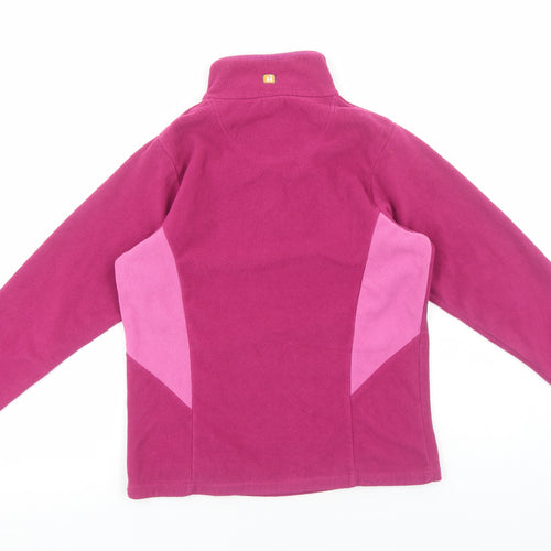 Hi Gear Womens Pink Colourblock Polyester Pullover Sweatshirt Size 8 Pullover