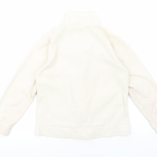Yessica Womens White Jacket Size L Zip